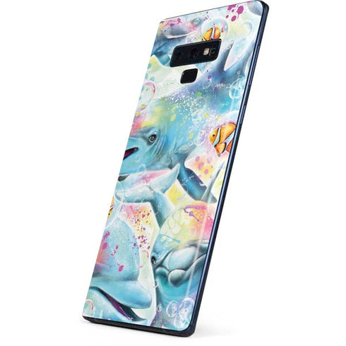 Pastel Dolphins by Sheena Pike Galaxy Note 9 Skin