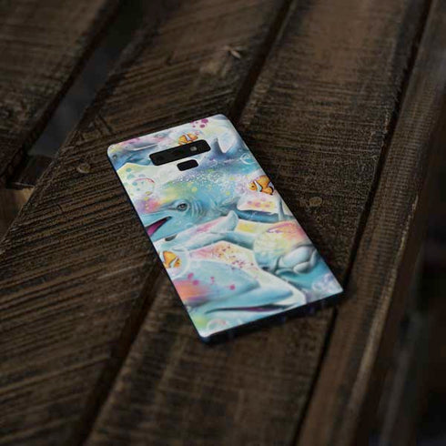 Pastel Dolphins by Sheena Pike Galaxy Note 9 Skin