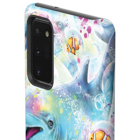 Pastel Dolphins by Sheena Pike Galaxy Note20 5G Pro Case
