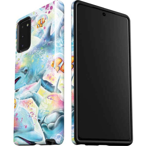 Pastel Dolphins by Sheena Pike Galaxy Note20 5G Pro Case