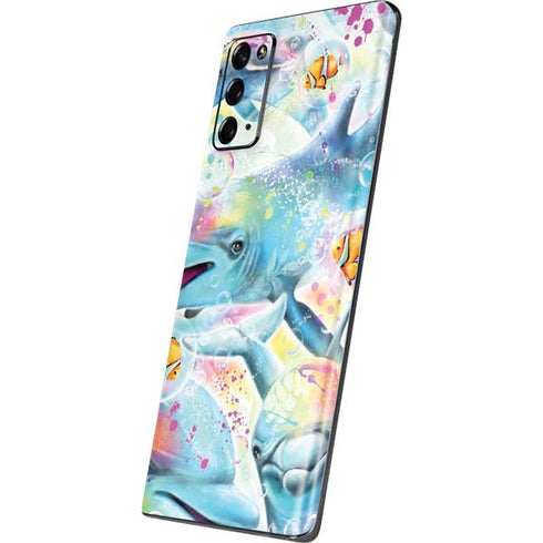 Pastel Dolphins by Sheena Pike Galaxy Note20 5G Skin
