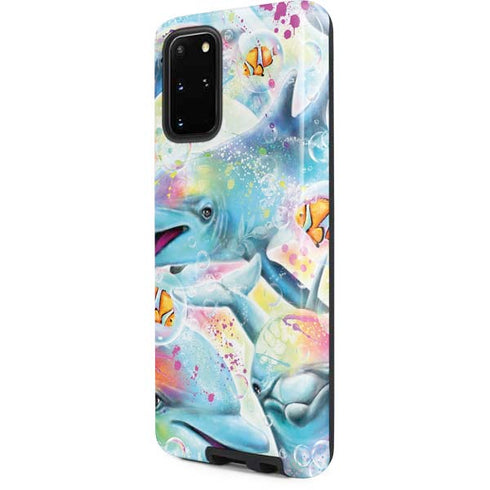 Pastel Dolphins by Sheena Pike Galaxy S20 Plus Pro Case