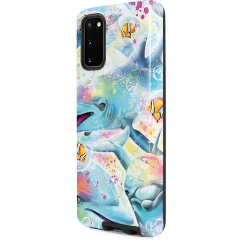 Pastel Dolphins by Sheena Pike Galaxy S20 Pro Case
