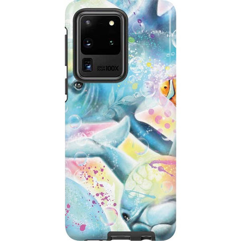 Pastel Dolphins by Sheena Pike Galaxy S20 Ultra 5G Pro Case