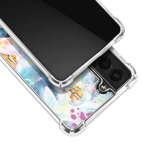 Pastel Dolphins by Sheena Pike Galaxy S21 FE Clear Case