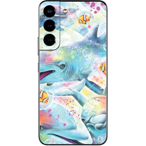 Pastel Dolphins by Sheena Pike Galaxy S22 Skin