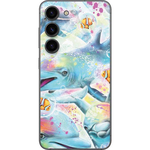 Pastel Dolphins by Sheena Pike Galaxy S23 Skin