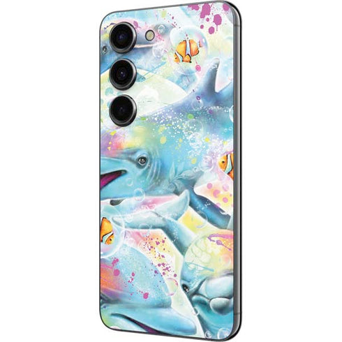 Pastel Dolphins by Sheena Pike Galaxy S23 Skin