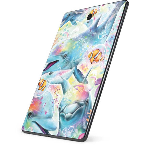 Pastel Dolphins by Sheena Pike Samsung Galaxy Tab Skin