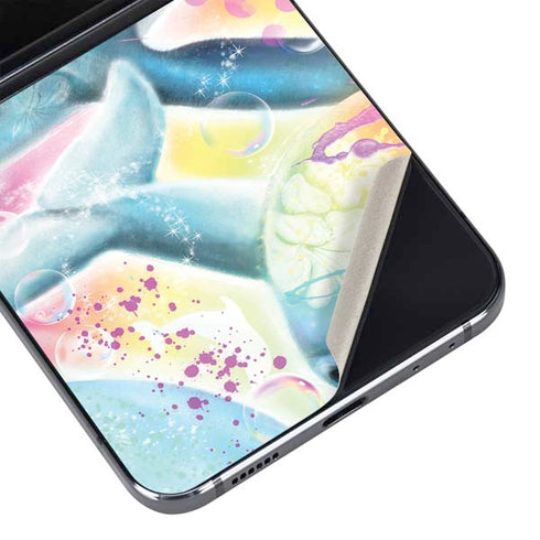 Pastel Dolphins by Sheena Pike Galaxy Z Flip5 5G Skin