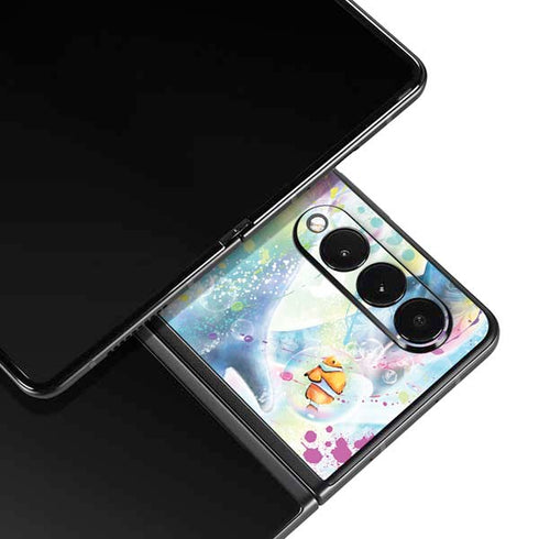 Pastel Dolphins by Sheena Pike Galaxy Z Fold3 5G Skin