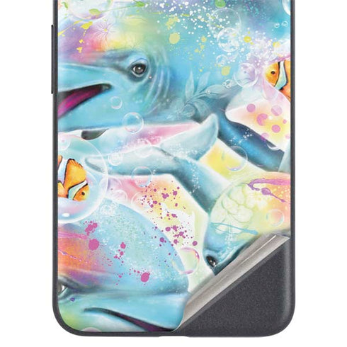 Pastel Dolphins by Sheena Pike Google Pixel 4a 5G Skin