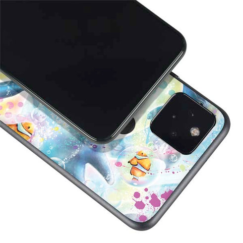 Pastel Dolphins by Sheena Pike Google Pixel 4a 5G Skin