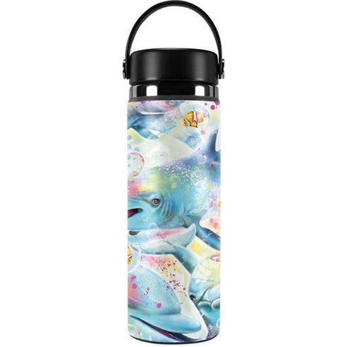 Pastel Dolphins by Sheena Pike Hydro Flask 20oz Wide Mouth Skin