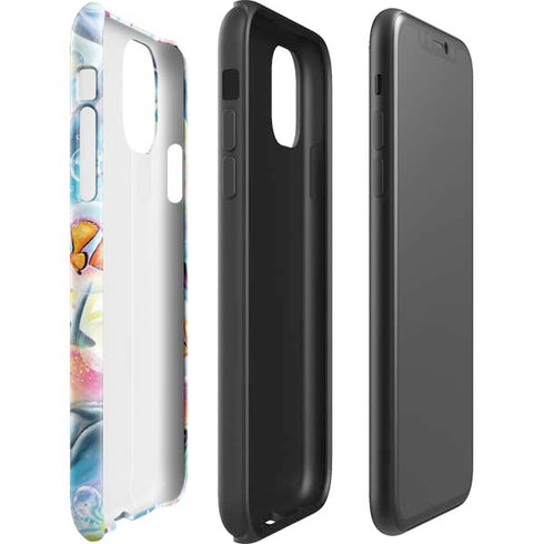 Pastel Dolphins by Sheena Pike iPhone 11 Impact Case