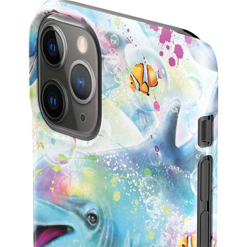 Pastel Dolphins by Sheena Pike iPhone 11 Pro Lite Case