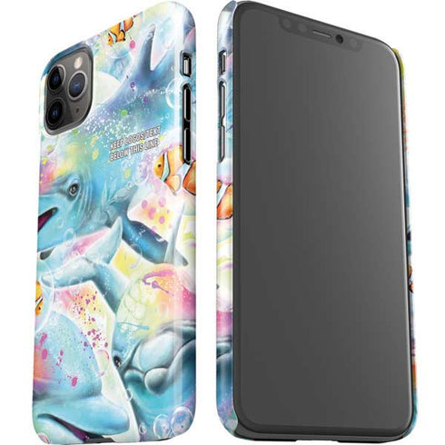 Pastel Dolphins by Sheena Pike iPhone 11 Pro Max Lite Case