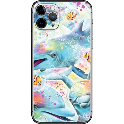 Pastel Dolphins by Sheena Pike iPhone 11 Pro Skin