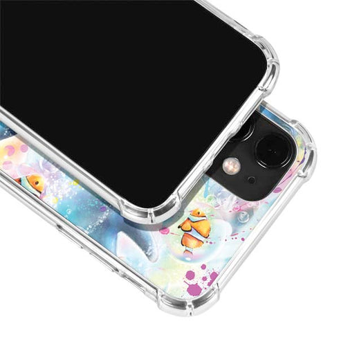 Pastel Dolphins by Sheena Pike iPhone 12 Clear Case