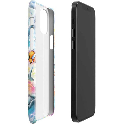 Pastel Dolphins by Sheena Pike iPhone 12 Mini Lite Case