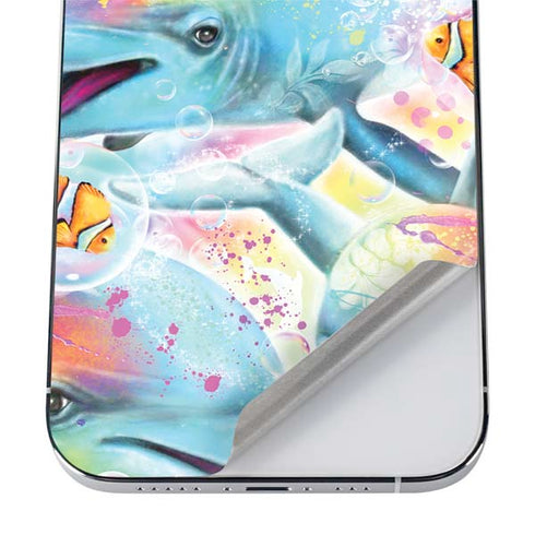 Pastel Dolphins by Sheena Pike iPhone 12 Pro Skin