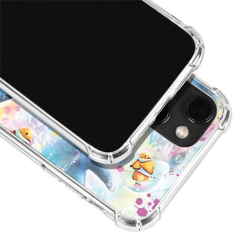 Pastel Dolphins by Sheena Pike iPhone 13 Mini Clear Case