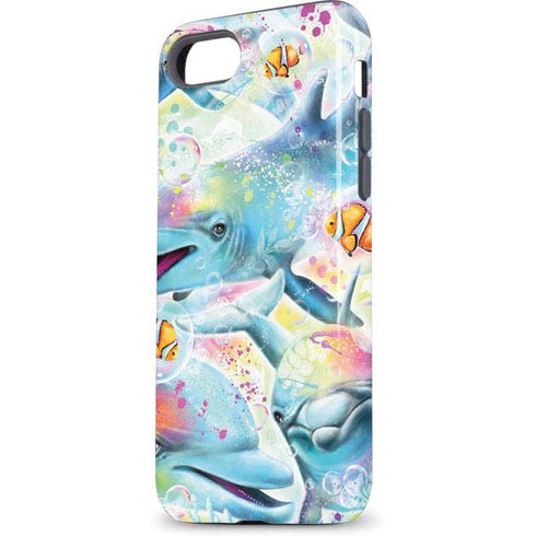 Pastel Dolphins by Sheena Pike iPhone 8 Pro Case