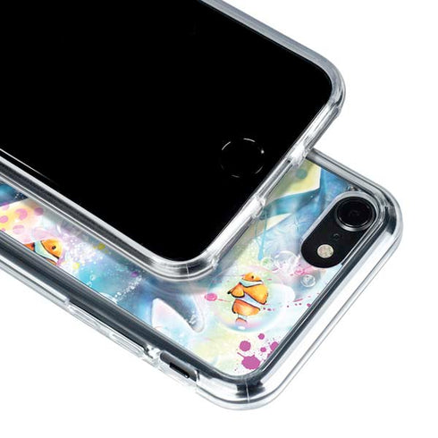 Pastel Dolphins by Sheena Pike iPhone SE (2nd & 3rd Gen) Clear Case