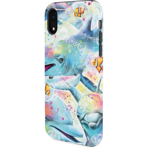 Pastel Dolphins by Sheena Pike iPhone XR Pro Case