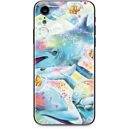 Pastel Dolphins by Sheena Pike iPhone XR Skin