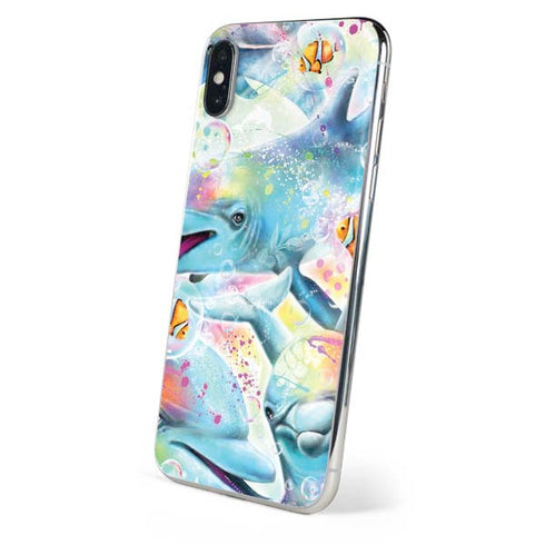 Pastel Dolphins by Sheena Pike iPhone XS Max Skin