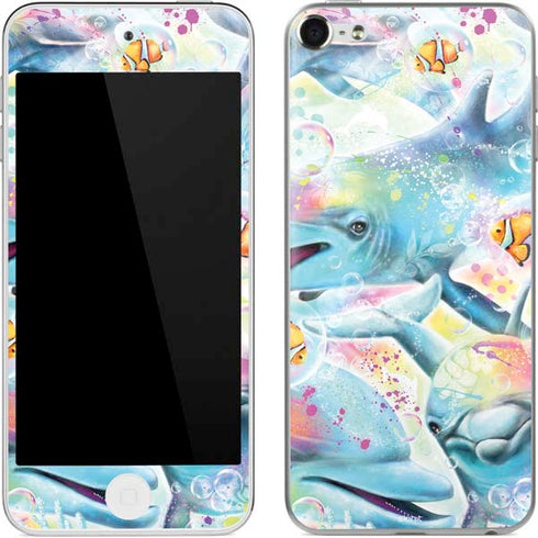 Pastel Dolphins by Sheena Pike Apple iPod Skin