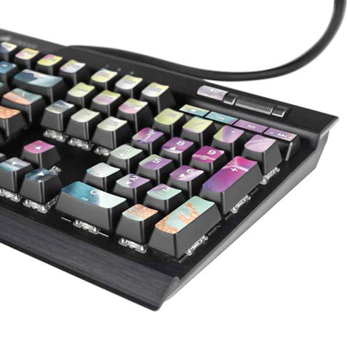 Pastel Dolphins by Sheena Pike K95 RGB PLATINUM Mechanical Gaming Keyboard Skin