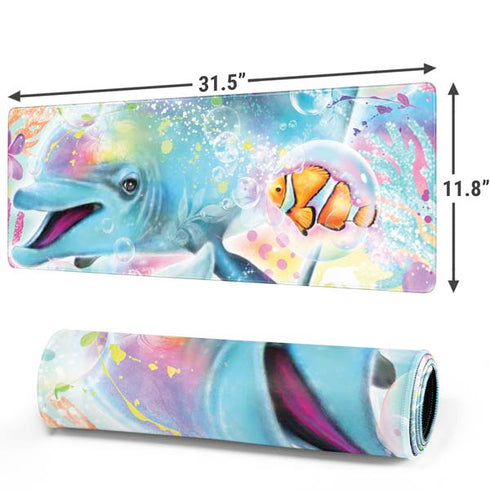 Pastel Dolphins by Sheena Pike Gaming Mouse Pad