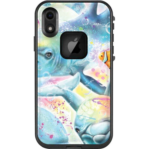 Pastel Dolphins by Sheena Pike LifeProof Fre iPhone Skin