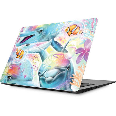 Pastel Dolphins by Sheena Pike Apple MacBook Skin