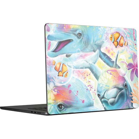 Pastel Dolphins by Sheena Pike MacBook Air 15 in (2023) Skin