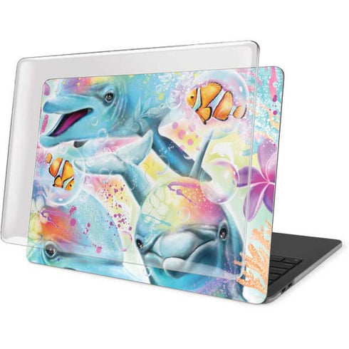 Pastel Dolphins by Sheena Pike MacBook Pro 13in (2020) Case plus Skin