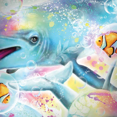 Pastel Dolphins by Sheena Pike Moto G6 Skin