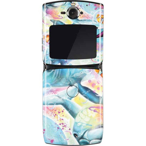 Pastel Dolphins by Sheena Pike Motorola RAZR Skin