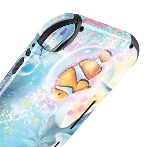 Pastel Dolphins by Sheena Pike Nintendo Switch Lite Skin