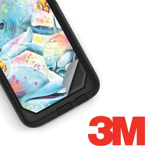 Pastel Dolphins by Sheena Pike Otterbox Commuter Galaxy Skin