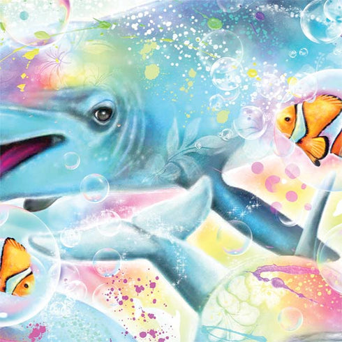 Pastel Dolphins by Sheena Pike Otterbox Commuter Galaxy Skin