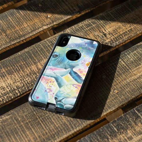 Pastel Dolphins by Sheena Pike Otterbox Commuter iPhone Skin