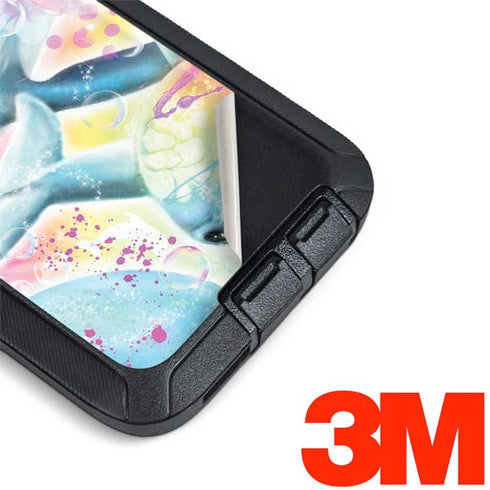 Pastel Dolphins by Sheena Pike Otterbox Defender Galaxy Skin
