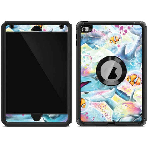 Pastel Dolphins by Sheena Pike Otterbox Defender iPad Skin