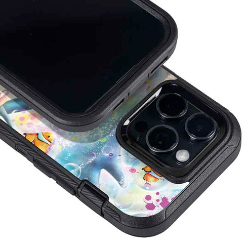Pastel Dolphins by Sheena Pike Otterbox Defender iPhone Skin
