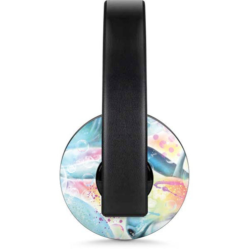Pastel Dolphins by Sheena Pike PlayStation 4 Gold Wireless Headset Skin