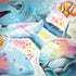 Pastel Dolphins by Sheena Pike PlayStation 4 Gold Wireless Headset Skin