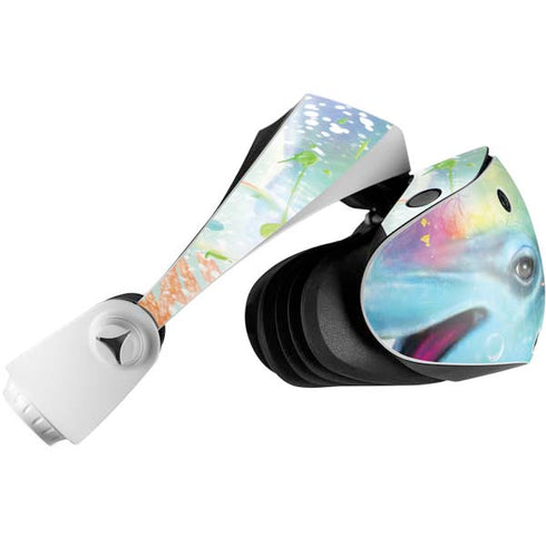 Pastel Dolphins by Sheena Pike PlayStation VR2 Skin